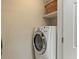 Laundry area features a modern washing machine and ample room for storage at 3636 Habersham Nw Rd # 2103, Atlanta, GA 30305