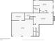 Floor plan showcases the basement featuring a garage, laundry room, bathroom, bedroom, and Gathering room at 175 Montego Cir, Riverdale, GA 30274