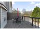 Well-maintained outdoor deck features wood railings and provides seating with shade from an umbrella at 3920 High Dove Sw Way # 11, Smyrna, GA 30082