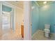 Bathroom with toilet and vanity; open to additional rooms at 4955 Ivy Ridge Se Dr # 404, Atlanta, GA 30339