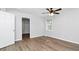 Bright bedroom with ceiling fan, closet access, and neutral walls at 3052 Sw Highbury Sw Trl, Atlanta, GA 30354