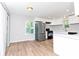 Modern kitchen featuring stainless steel appliances, white countertops and ample cabinet space at 3052 Sw Highbury Sw Trl, Atlanta, GA 30354