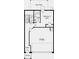 Detailed floorplan of the first floor featuring a garage, bedroom and optional patio at 300 Oldvine Dr, Lawrenceville, GA 30044