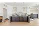 Kitchen island with marble countertops and custom cabinetry at 504 Barrington Dr, Roswell, GA 30075