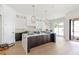 Gourmet kitchen with island, bar seating, and modern appliances at 504 Barrington Dr, Roswell, GA 30075
