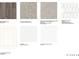 Image showcasing samples of flooring, backsplash, countertops, and cabinets for a new home at 524 Provence Gate Ln, Lawrenceville, GA 30044