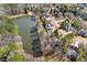 Aerial view of lake and surrounding community at 2283 Edgemere Lake Cir, Marietta, GA 30062