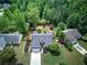 Aerial view of a well-maintained home surrounded by lush greenery and mature trees in a friendly neighborhood at 29 Fern Leaf Ct, Dallas, GA 30157