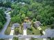 Aerial image showcasing a well-manicured property nestled in a serene neighborhood with mature trees and landscaping at 29 Fern Leaf Ct, Dallas, GA 30157
