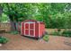Backyard storage shed at 29 Fern Leaf Ct, Dallas, GA 30157