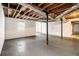 Spacious unfinished basement with exposed ceiling, concrete floor, and utility access at 3129 Thrasher Cir, Decatur, GA 30032