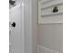 Close-up of a shower with white wall and shower door at 3185 Laventure Dr, Chamblee, GA 30341