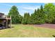 Expansive backyard featuring lush lawn and mature trees perfect for outdoor recreation and relaxation at 5330 Cole Creek Ln, Cumming, GA 30040