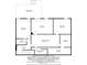 Detailed basement floor plan highlighting the layout of the bedrooms, recreation room and storage spaces at 1340 Summer Lake Ter, Loganville, GA 30052