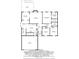 Detailed floor plan highlighting the layout of the bedrooms, living spaces, and garage at 1340 Summer Lake Ter, Loganville, GA 30052