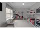 This bedroom features bunk beds and a comfortable sitting area at 3510 Donegal Way, Snellville, GA 30039