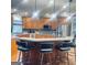 Modern kitchen with stainless steel appliances, wooden cabinets and granite countertops at 3510 Donegal Way, Snellville, GA 30039
