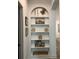 Hallway featuring decoratively styled shelving at 63 Aspen Way, Dallas, GA 30157
