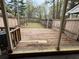 Fenced backyard and wooden deck at 3839 Henry Ct, Acworth, GA 30101