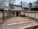 Large backyard deck with fencing at 3839 Henry Ct, Acworth, GA 30101