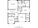 Second-floor blueprint reveals bedrooms, bathrooms, walk-in closets, laundry, and spacious hall at 4064 Comanche Dr, Tucker, GA 30084