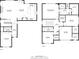 Detailed floor plan showcasing the layout of the home's two floors with labeled rooms and dimensions at 4064 Comanche Dr, Tucker, GA 30084
