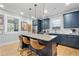 Kitchen with pendant lighting over the island at 4064 Comanche Dr, Tucker, GA 30084