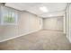 Finished basement featuring carpet, built-in shelves, and a private entrance at , Decatur, GA 30035