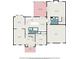 Detailed floor plan of the home's main level showcasing the layout of rooms and dimensions at 1122 Manning Farms Ct, Atlanta, GA 30338