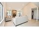 Cozy living room with stone fireplace, bright windows and hardwood floors at 4579 Glenforest Ne Dr, Roswell, GA 30075