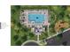 Community amenities with a pool, fireplace lounge, game lawn, restrooms, and tot lot at 1925 Harken Grv, Marietta, GA 30064