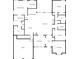Detailed floor plan showcasing the layout of the bedrooms, kitchen, Gathering room, and garage at 114 Montgomery Ln, Villa Rica, GA 30180