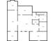 Upstairs floor plan shows the layout of the additional rooms, staircase, and hall area at 114 Montgomery Ln, Villa Rica, GA 30180