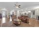 Open floor plan showcases the living room leading into a modern kitchen at 114 Montgomery Ln, Villa Rica, GA 30180
