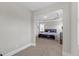 Bright and large main bedroom that features a tray ceiling and large window at 114 Montgomery Ln, Villa Rica, GA 30180