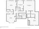 Second floor plan showing bedrooms, including the primary, bathrooms, laundry, and a flex room at 362 Battle Woods Nw Trl, Marietta, GA 30064
