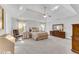 Spacious main bedroom with vaulted ceiling, sitting area, and ample closet space at 362 Battle Woods Nw Trl, Marietta, GA 30064