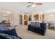 Open-concept living room connecting to the kitchen and dining areas, perfect for entertaining at 3642 Sunbridge Dr, Snellville, GA 30039