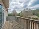 Balcony with wooden decking and views of surrounding trees at 111 Riverstone Commons Cir, Canton, GA 30114