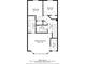 Third floor plan with three bedrooms and two bathrooms at 111 Riverstone Commons Cir, Canton, GA 30114