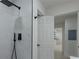 Contemporary bathroom with a marble walk-in shower and modern fixtures at 1956 Washington Rd, East Point, GA 30344