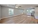 Spacious open-concept living and kitchen area with new flooring and modern finishes at 3650 Clovis Nw Ct, Atlanta, GA 30331