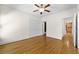 Bedroom featuring hardwood floors, double closets and natural light at 4782 Lakeway, Alpharetta, GA 30005
