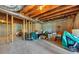 Unfinished basement space with exposed beams, ready for customization at 2924 Meadow Church Rd, Suwanee, GA 30024