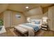 An attic bedroom featuring a full-sized bed and decor at 7535 Asbury Dr, Riverdale, GA 30274