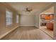 Bright living room with wood floors at 7535 Asbury Dr, Riverdale, GA 30274