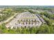 Wide aerial shot showcasing a neighborhood in a lush, green environment at 930 Crestview Dr, Johns Creek, GA 30024