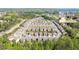 Aerial view of the neighborhood highlighting the surrounding greenery at 930 Crestview Dr, Johns Creek, GA 30024