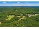 An aerial view of country homes surrounded by lush greenery, showcasing the serene and expansive landscape at 3545 Liberty Rd, Villa Rica, GA 30180