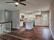 Modern kitchen featuring granite countertops, white cabinets, and stainless steel appliances at 4232 Chickasaw Trl, Douglasville, GA 30135